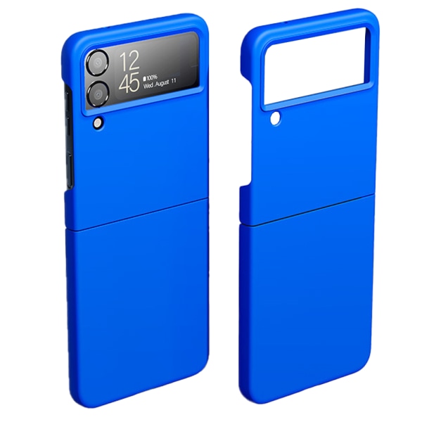 Støtdempende matt hardt PC-deksel til Samsung Galaxy Z Flip 4 Marine blue
