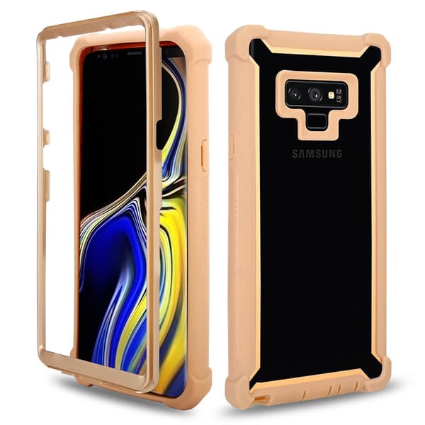 Samsung Note9 - Exklusivt EXXO Skyddsfodral med Hörnskydd Guld Guld