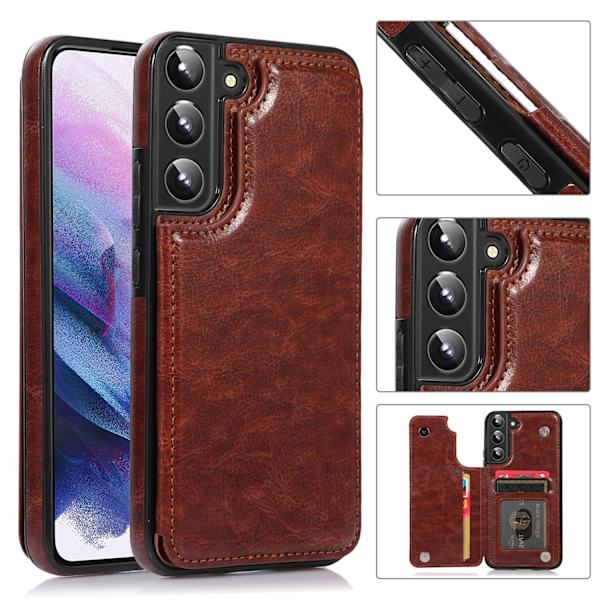 Samsung Galaxy S23 Plus - Skal Korthållare Rosaröd