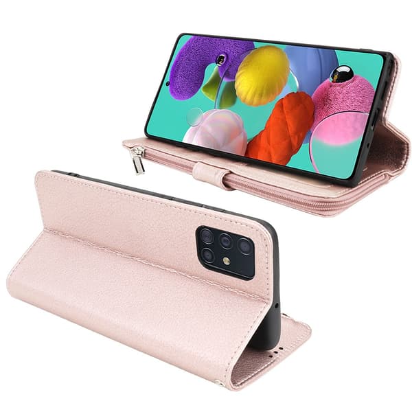 Samsung Galaxy A71 - Effektivt stilfuldt pungcover Grön