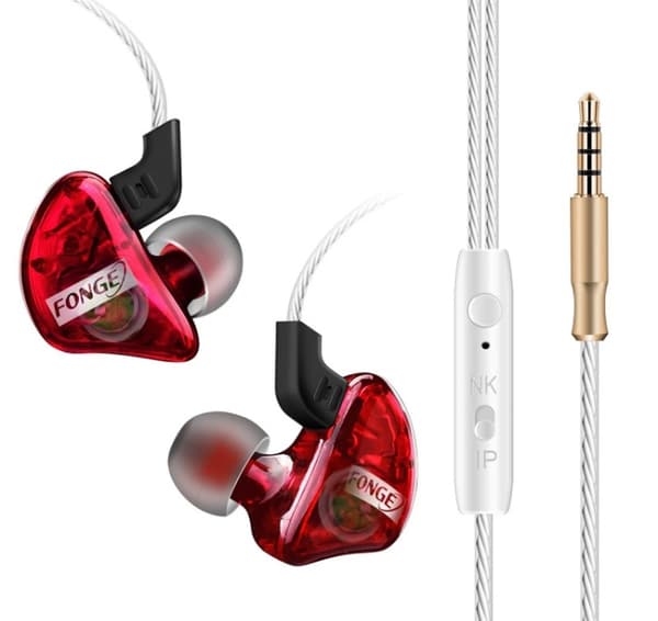 JXV In-ear Hörlurar med Mic In-lineControl (Earphone) Blå