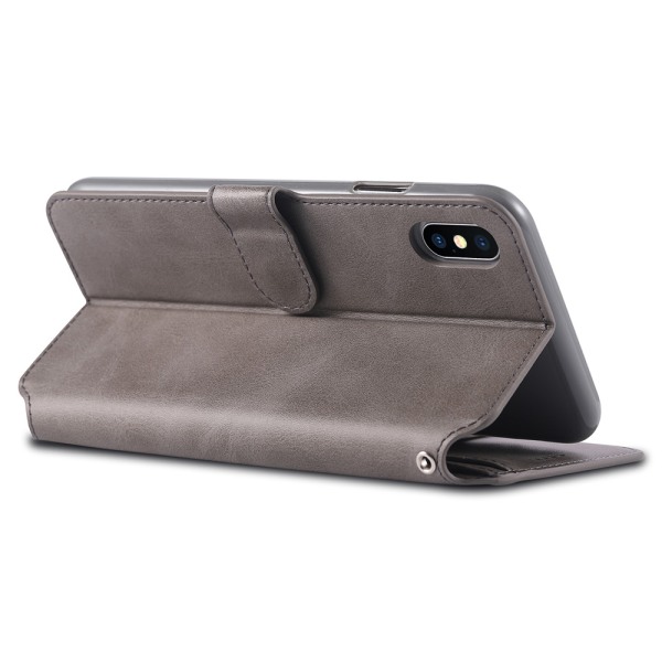 Elegant Smart Wallet-deksel (AZNS) - iPhone XR Brun