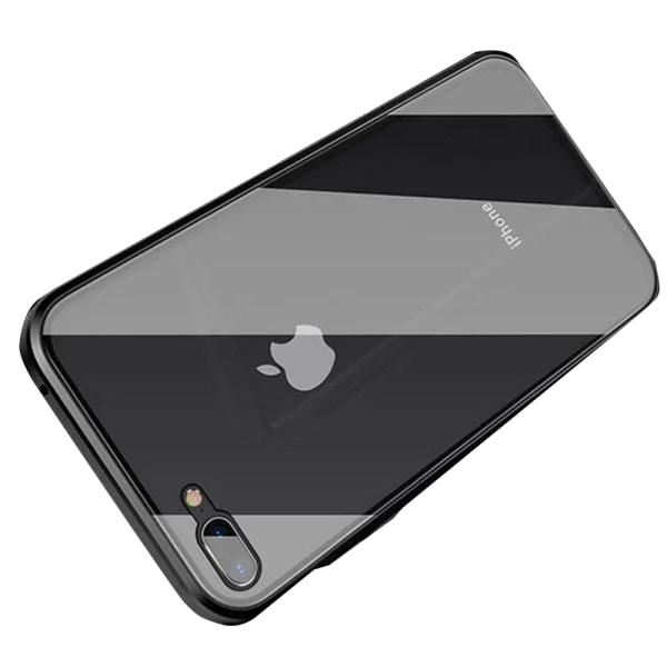 iPhone 7 - Tyylikäs suojaava magneettinen kansi Svart
