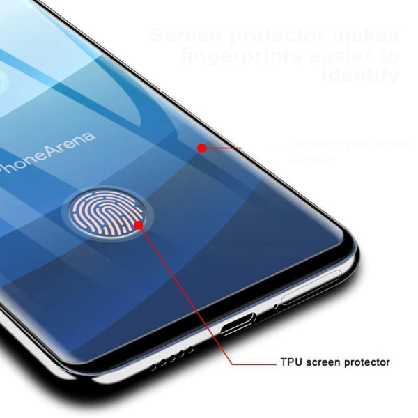 Samsung Galaxy S10 Skärmskydd CASE-Friendly HD-Clear Svart