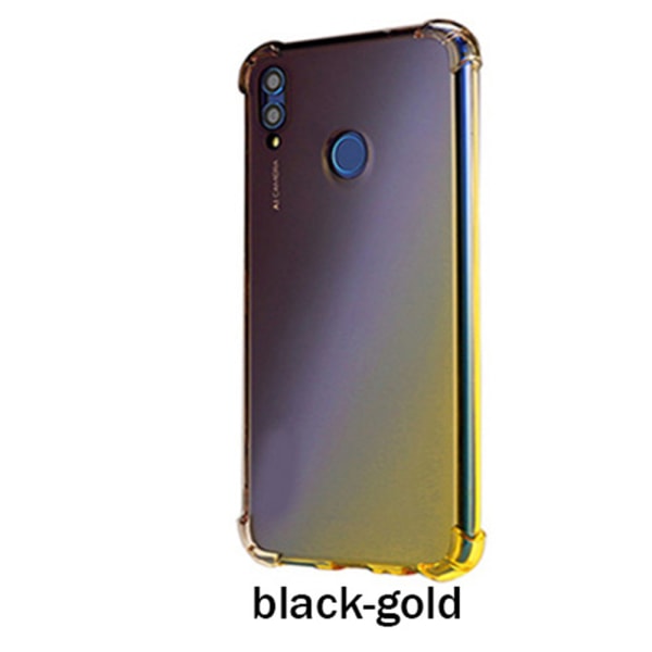 Huawei P20 Lite - Floveme's Effektfulla Silikonskal Svart/Guld
