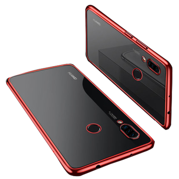 Eksklusivt støtdempende silikondeksel (FLOVEME) - Huawei P30 Lite Röd