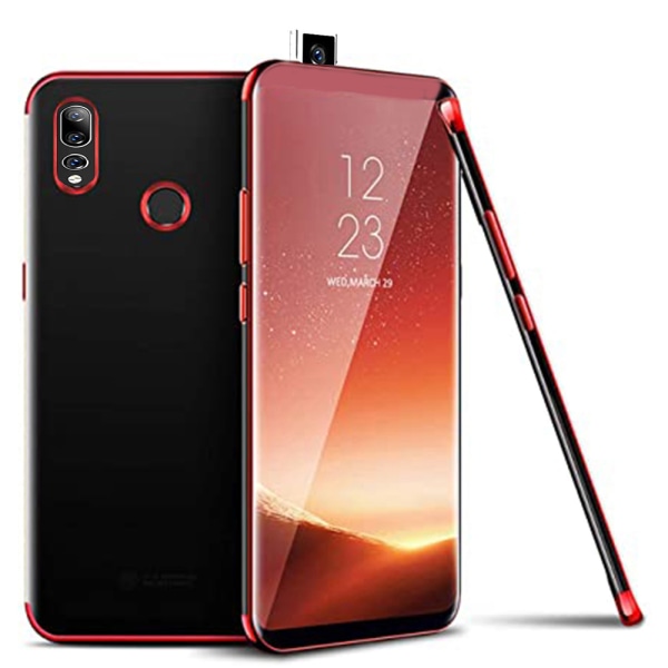 Huawei P Smart Z - Stilig silikonbeskyttelsesdeksel (FLOVEME) Röd