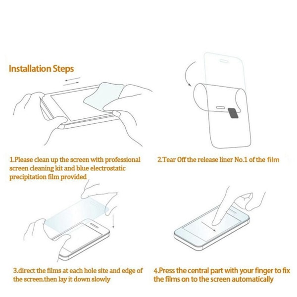 iPhone XR 2.5D Anti-Fingerprints Skærmbeskytter 0,3 mm Transparent/Genomskinlig