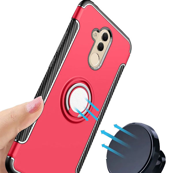 Stilsäkert Hybridskal med ringhållare för Huawei Mate 20 Lite Blå Blå