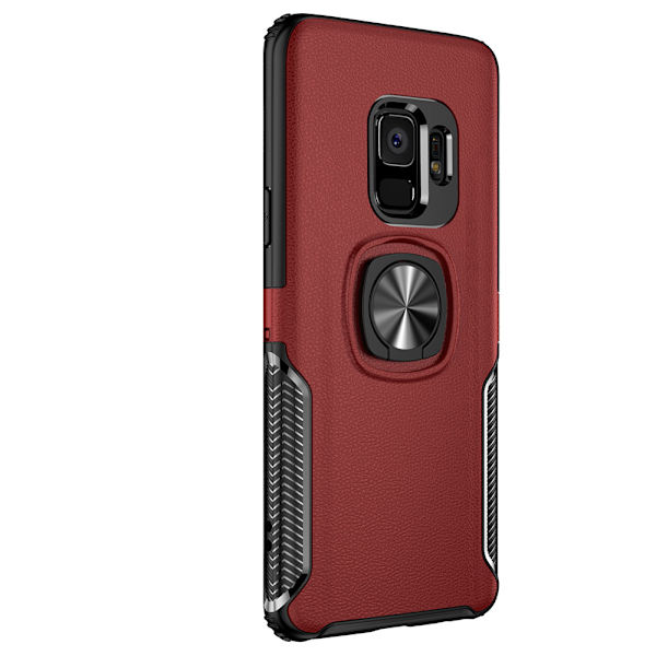 Stilsäkert Skal med Ringhållare (LEMAN) - Samsung Galaxy S8 Marinblå
