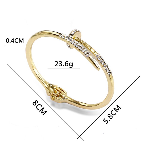 Elegant Konstkristall Dam Armband Silver