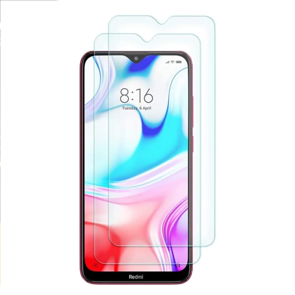 Xiaomi Redmi 9C NFC Sk�rmskydd och Kameralinsskydd (2-pack) Transparent