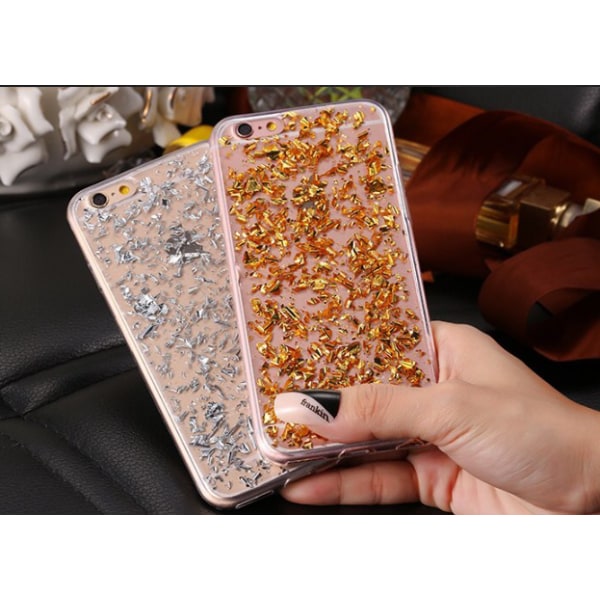 iPhone 6/6S - Eksklusivt Elegant Crystal-flake-deksel FLOVEME Silver