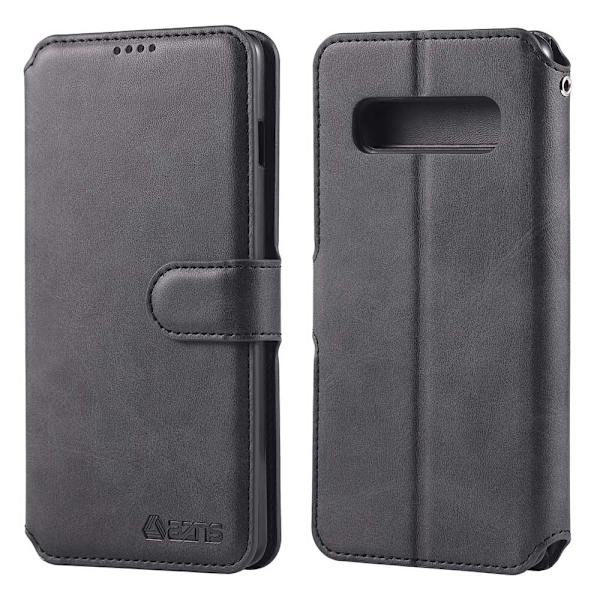 Smart Stilrent Plånboksfodral (AZNS) - Samsung Galaxy S10 Plus Brun Brun