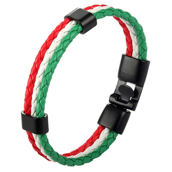 PU-Läder Flätat Stilrent Armband (Unisex) Brun
