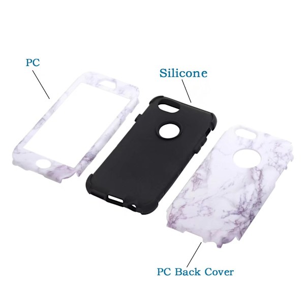 Integrerat Skyddsfodral för iPhone 6/6S Plus Blå