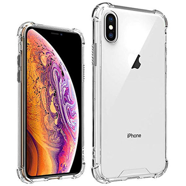 iPhone XS Max - Kraftig beskyttelsesdeksel fra Floveme Blå/Rosa