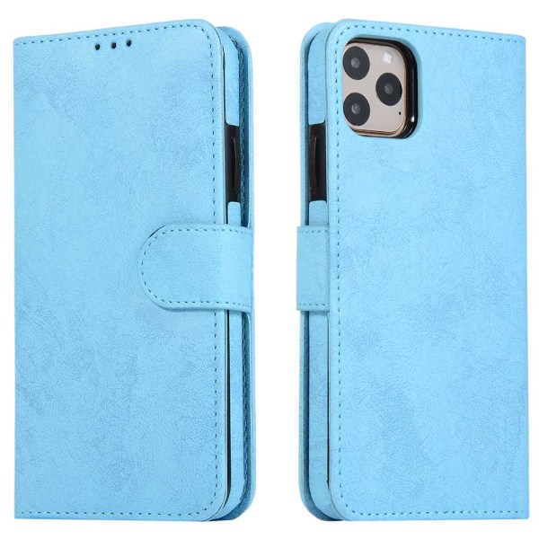 iPhone 11 Pro Max - Praktisk LEMAN Wallet etui Svart