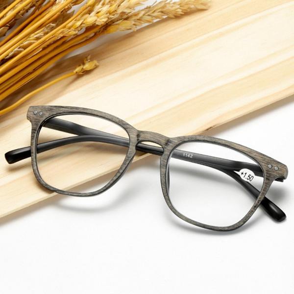 Eleganta Läsglasögon med Styrka UNISEX Grå +3