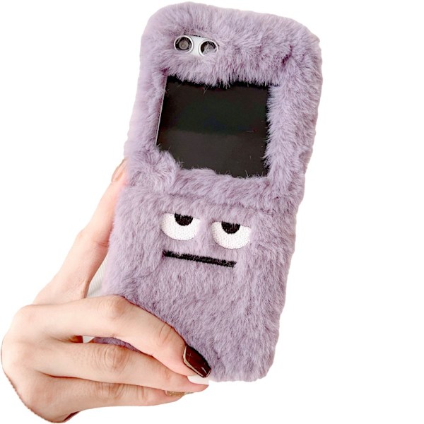 Samsung Galaxy Z Flip 6 - Mjukt Skyddande Fluffigt Skal