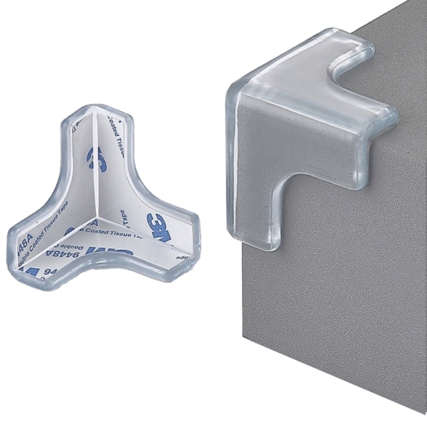 4-PACK / 8-PACK Smarta Hörnskydd Babysäkerhet 4-PACK Svart