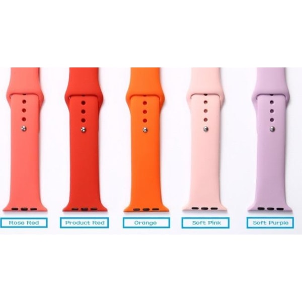 Apple Watch 42mm - Silikonerem fra LEMAN (Original) Ljuslila L