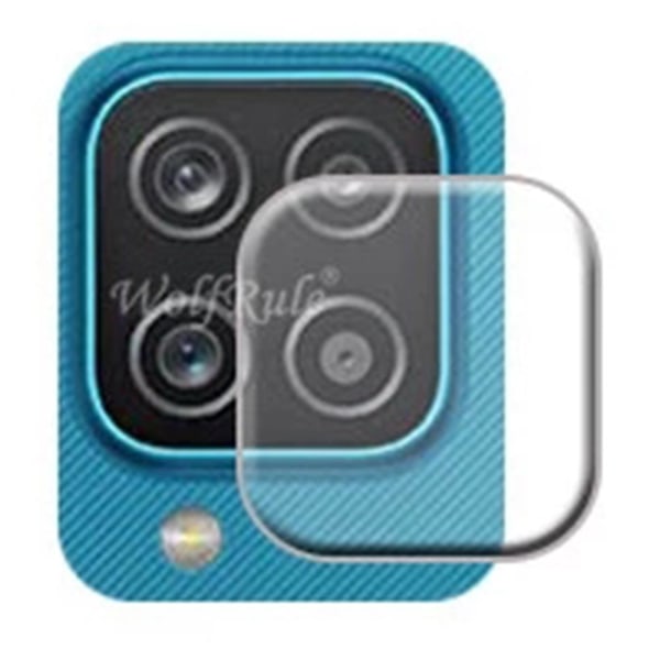 2-PAKK Samsung Galaxy A12 skjermbeskytter + kameralinsebeskytter HD 0,3 mm Transparent/Genomskinlig