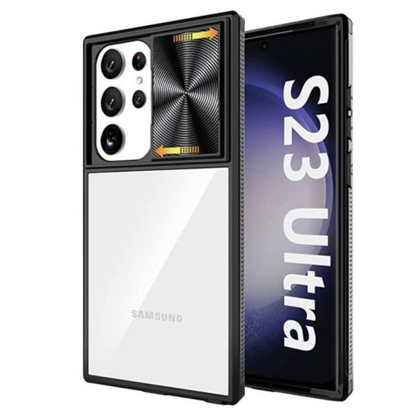 Samsung Galaxy S23 Ultra - Kraftfullt Skal Kameraskydd Lila