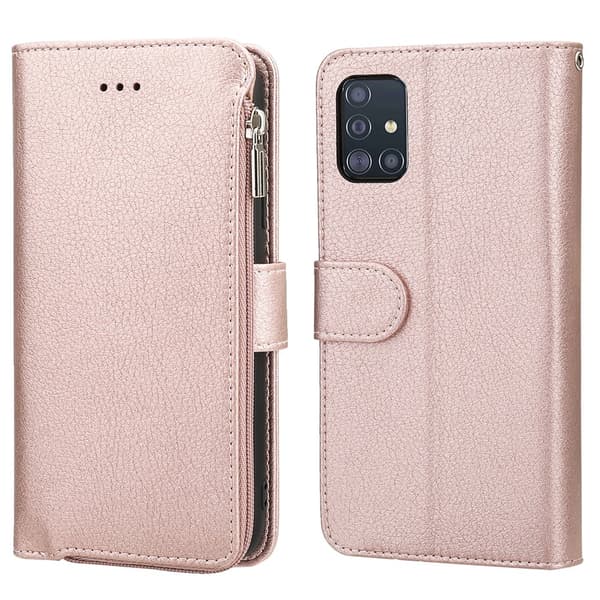 Samsung Galaxy A71 - Effektivt stilfuldt pungcover Grön