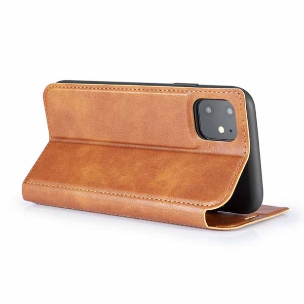 iPhone 11 Pro Max - Praktiskt Stilsäkert Vintage Plånboksfodral Brun