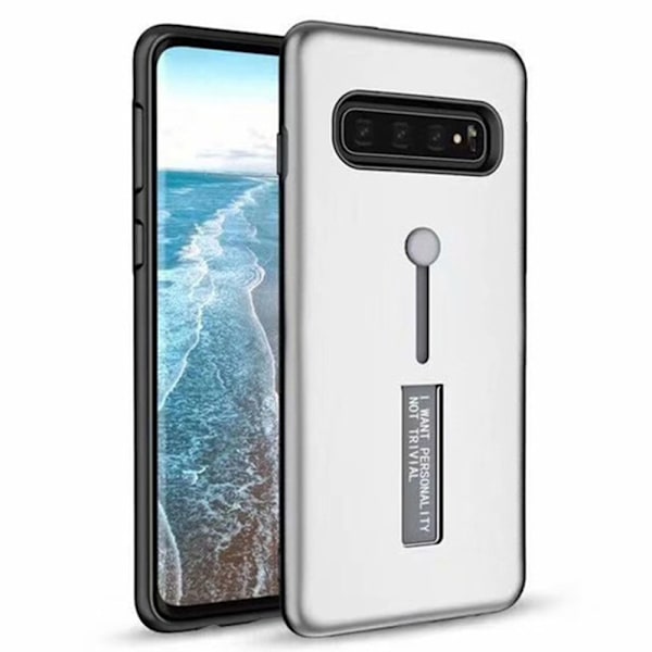 Samsung Galaxy S10 Plus - Exklusivt Smart Skal Silver