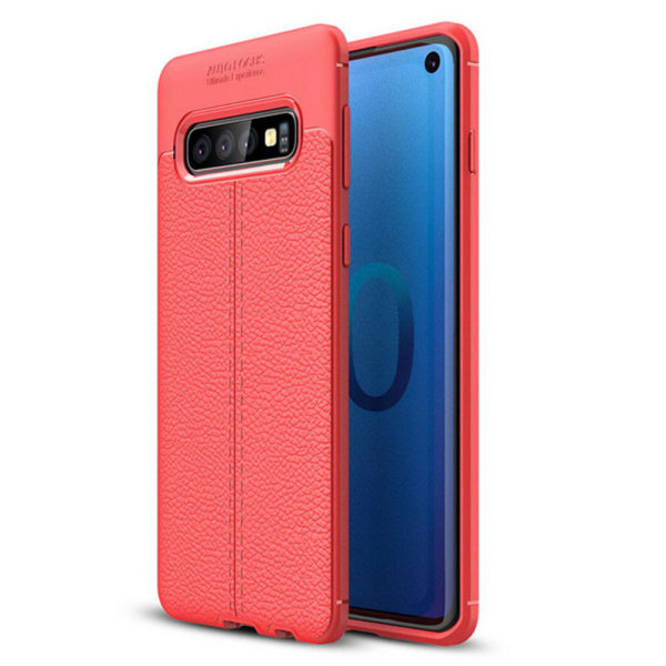 Samsung Galaxy S10 Plus - praktisk deksel (autofokus) Röd