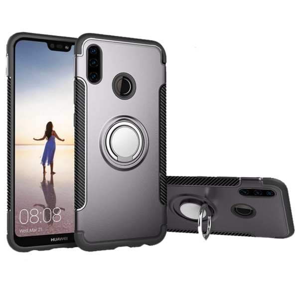 Cover med ringholder - Huawei P30 Lite Silver