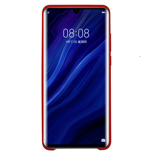 Huawei P30 Pro - Beskyttende stilfuldt silikonetui (NKOBEE) Röd Röd
