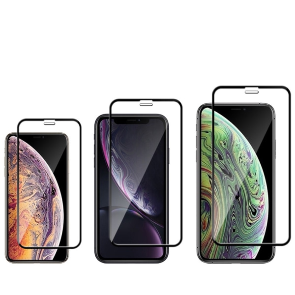 iPhone 12 Pro 10-PACK Skærmbeskytter 2,5D 9H 0,3mm Svart Svart