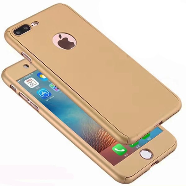 iPhone 7 Plus - suojaava tyylikäs kaksoiskuori (FLOVEME) Guld