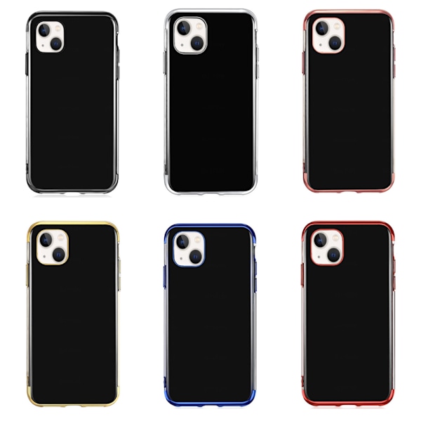 iPhone 13 - Elegant Skyddande Floveme Skal Svart