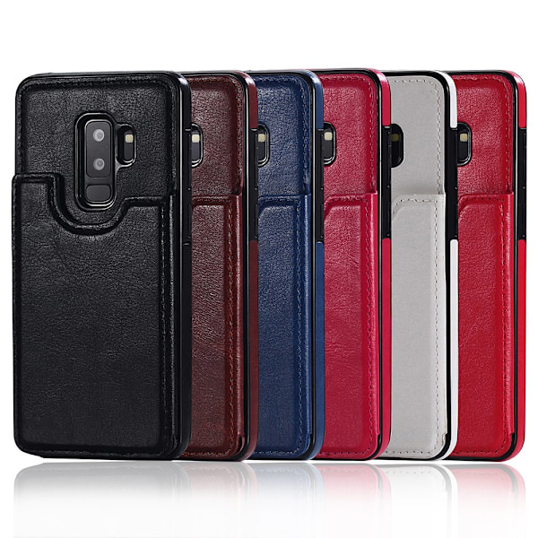 Samsung Galaxy S9+ - Elegant Plånboksskal Röd