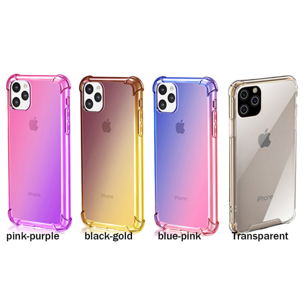 iPhone 11 - Flovemes beskyttende silikonetui Svart/Guld