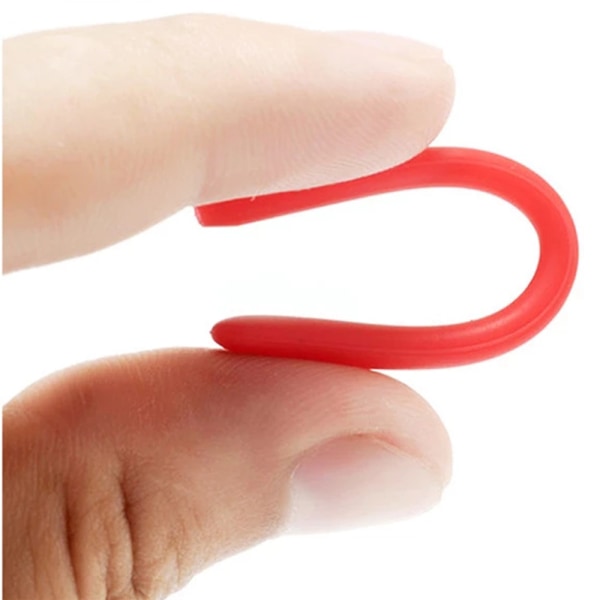 1-pari Smart Anti-Slip -lasikoukut pehmeästä silikonista Röd
