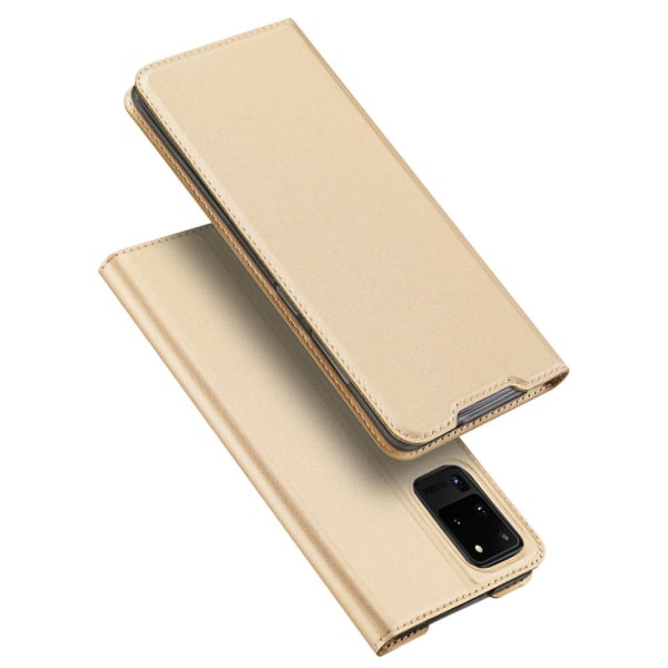 Elegant Wallet Cover - Samsung Galaxy S20 Ultra Guld