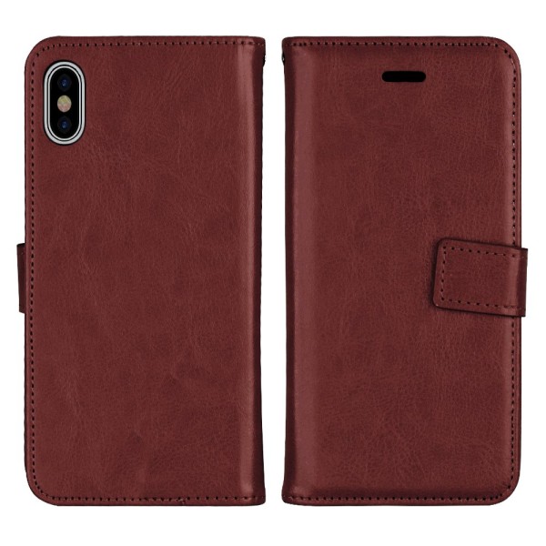 iPhone X/XS - Elegant Plånboksfodral (Jensen) Brun Brun