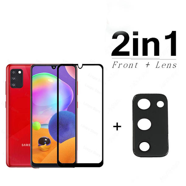 2-PACK Galaxy S20 FE Näytönsuoja + Kameran linssisuoja 2.5D HD 0,3mm Transparent/Genomskinlig