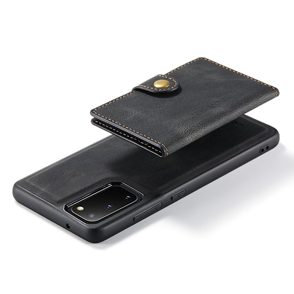 Samsung Galaxy S20 FE - Stilfuldt praktisk cover med kortrum Svart
