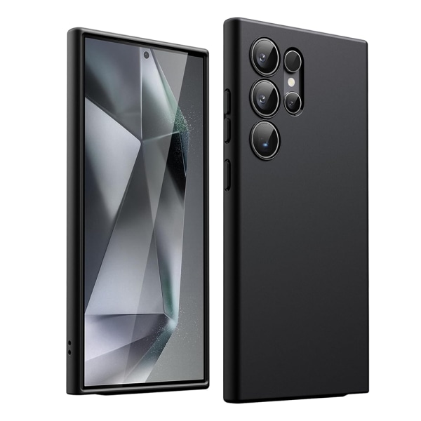 S24 Ultra - Stilrent Skyddande Skal Black