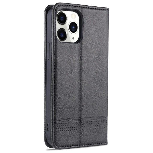 iPhone 12 Pro - Stilig AZNS Wallet-deksel Mörkbrun
