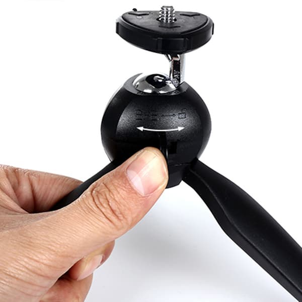 Mini Tripod Hållbar Smidig Svart