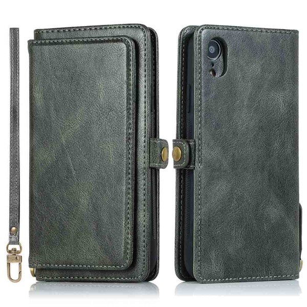 iPhone XR - Stilfuldt Dual Function Wallet Cover Brun