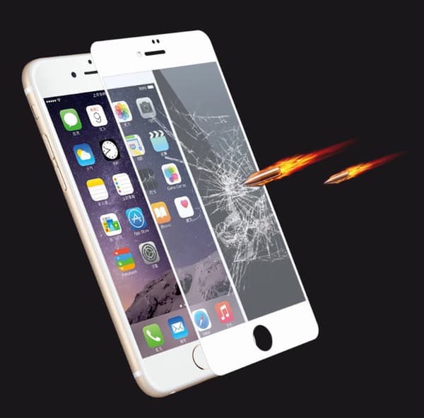 iPhone 6/6S Sk�rmskydd 2.5D Ram 9H HD-Clear Screen-Fit Svart
