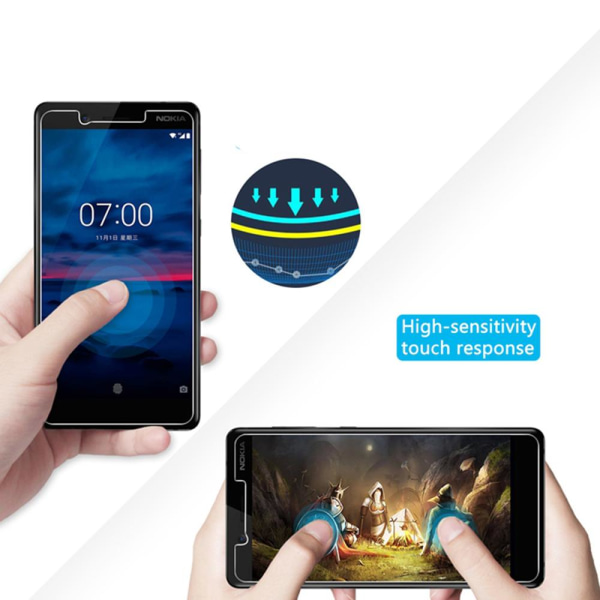 Nokia 3.1 Plus näytönsuoja Standard 0,3mm Transparent/Genomskinlig
